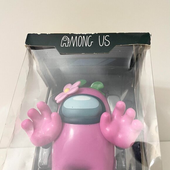 Among Us Crewmates Pink With Flower Toikido Collectible Figure Figurine - Picture 3 of 16